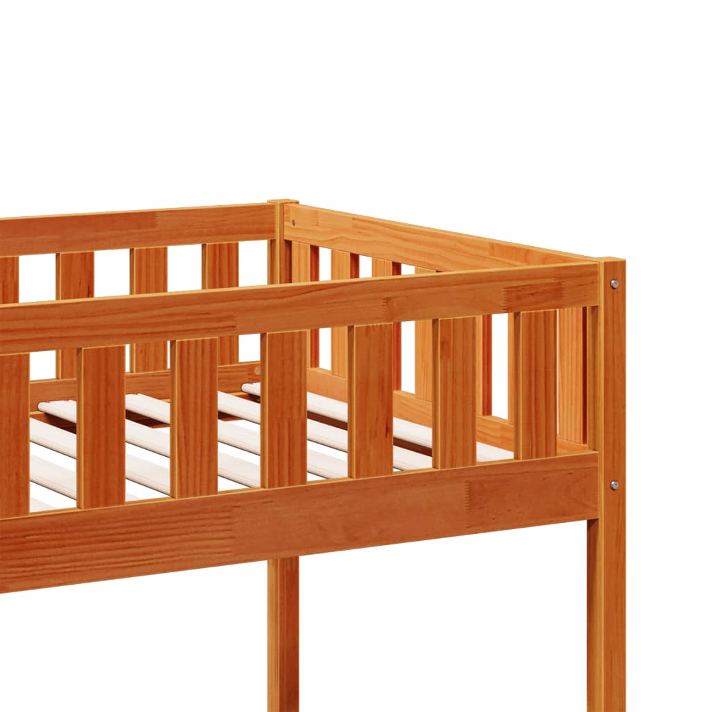 Children's Bed without Mattress Wax Brown 80x200 cm Solid Wood Pine